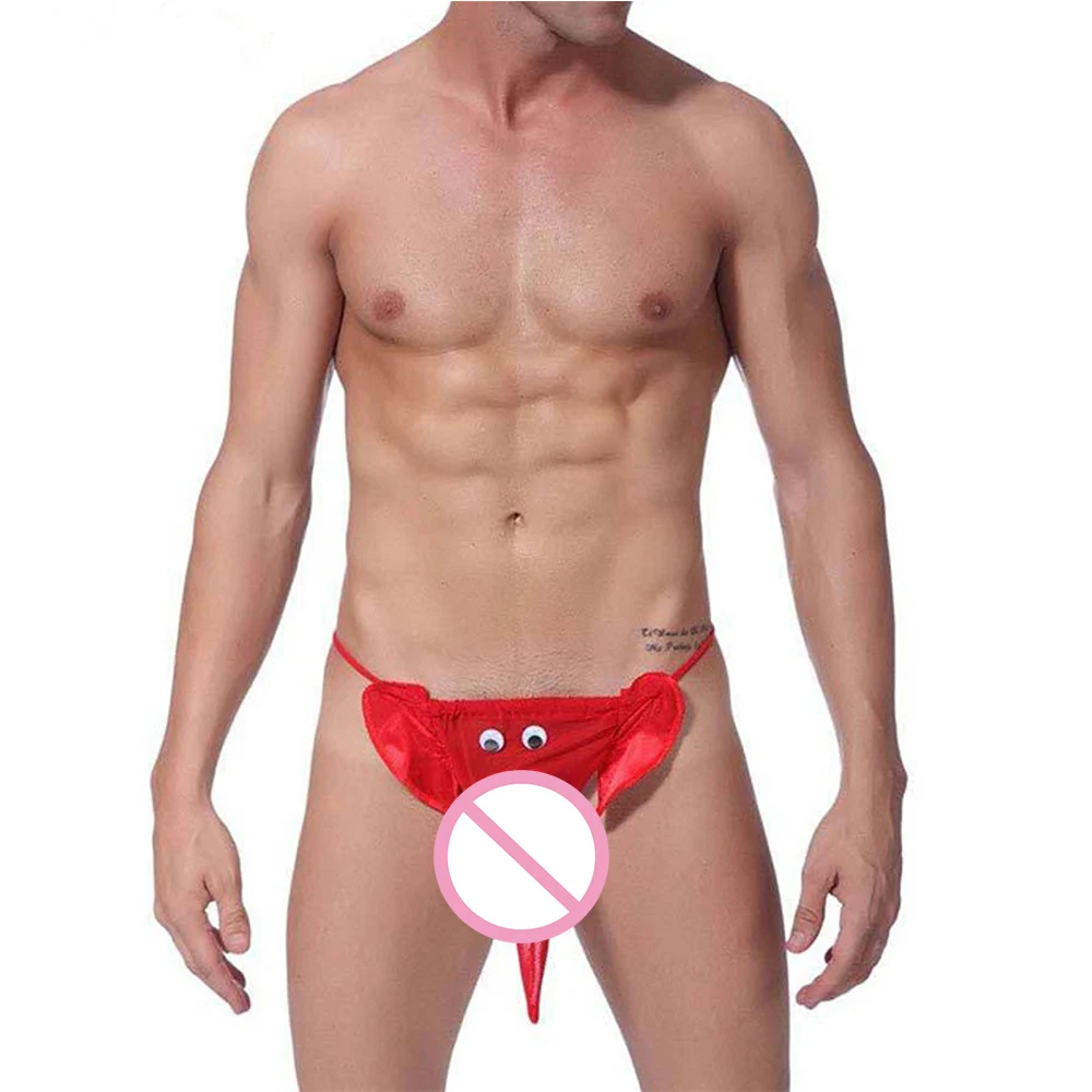 

Sexy Men's G String Stylish Elephant Bulge Pouch Men Thong Elastic Erotic Lingerie Breathable Mesh T-Back Gay Underwear