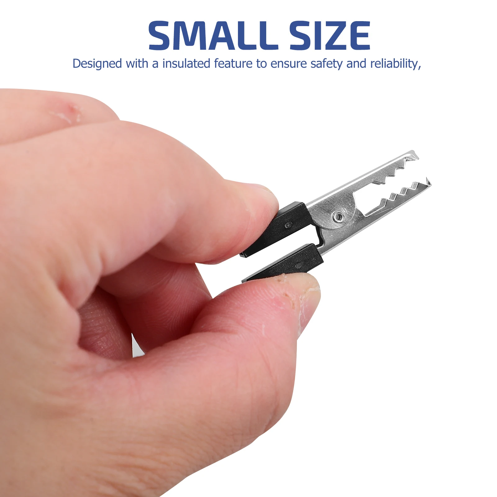 

100Pcs Alligator Clips Electrical Test Clamps Insulated Nickel Plated Clamps for Electrical Projects Alligator Clips