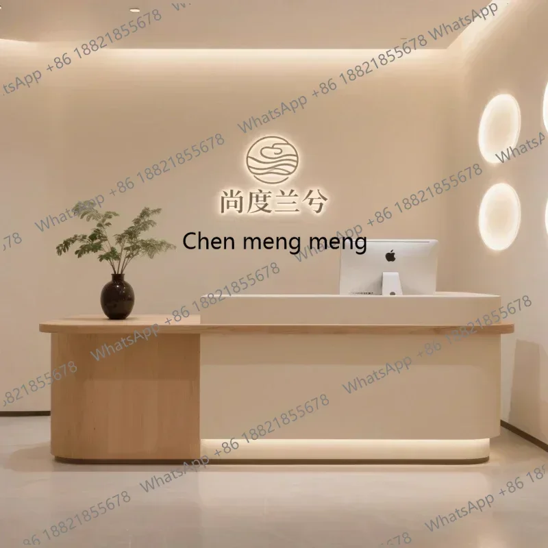 

Hot sales Furniture home luxury Promotion Counter Reception Desks Quality Service Customer Stands Desks Design Front Mostrador D