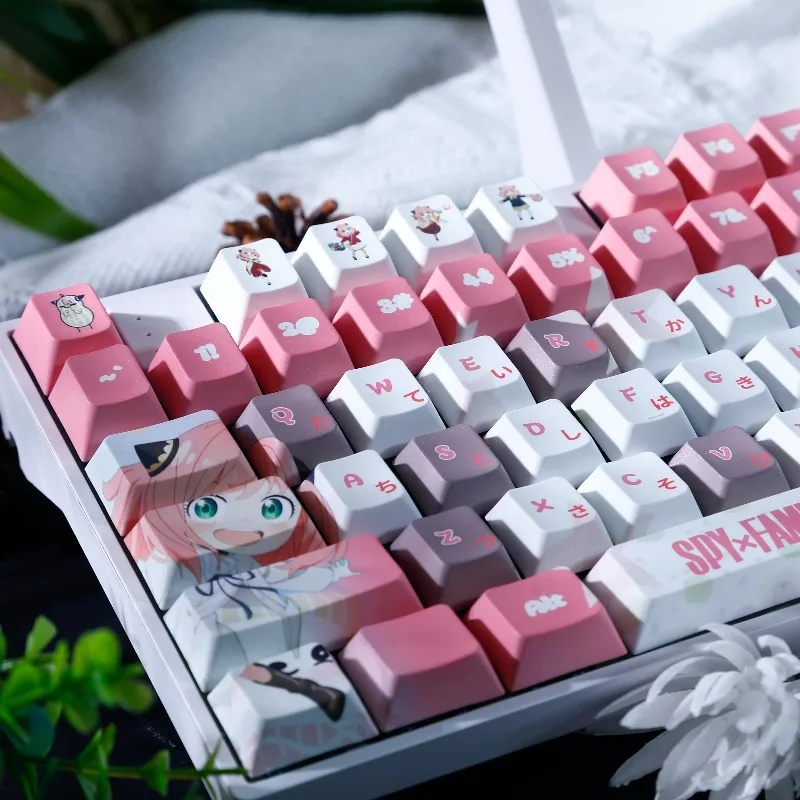 Spy X Family Cute Anya Forger Theme Keycaps Anime Key Cap PBT