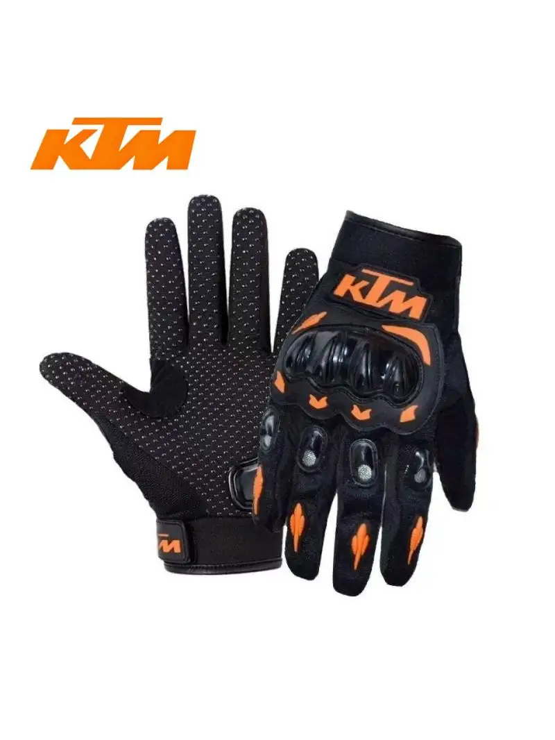 AliExpress KTM off-road gloves, breathable full finger bicycle gloves, motorcycle anti fall rider gloves, outdoor sports gloves