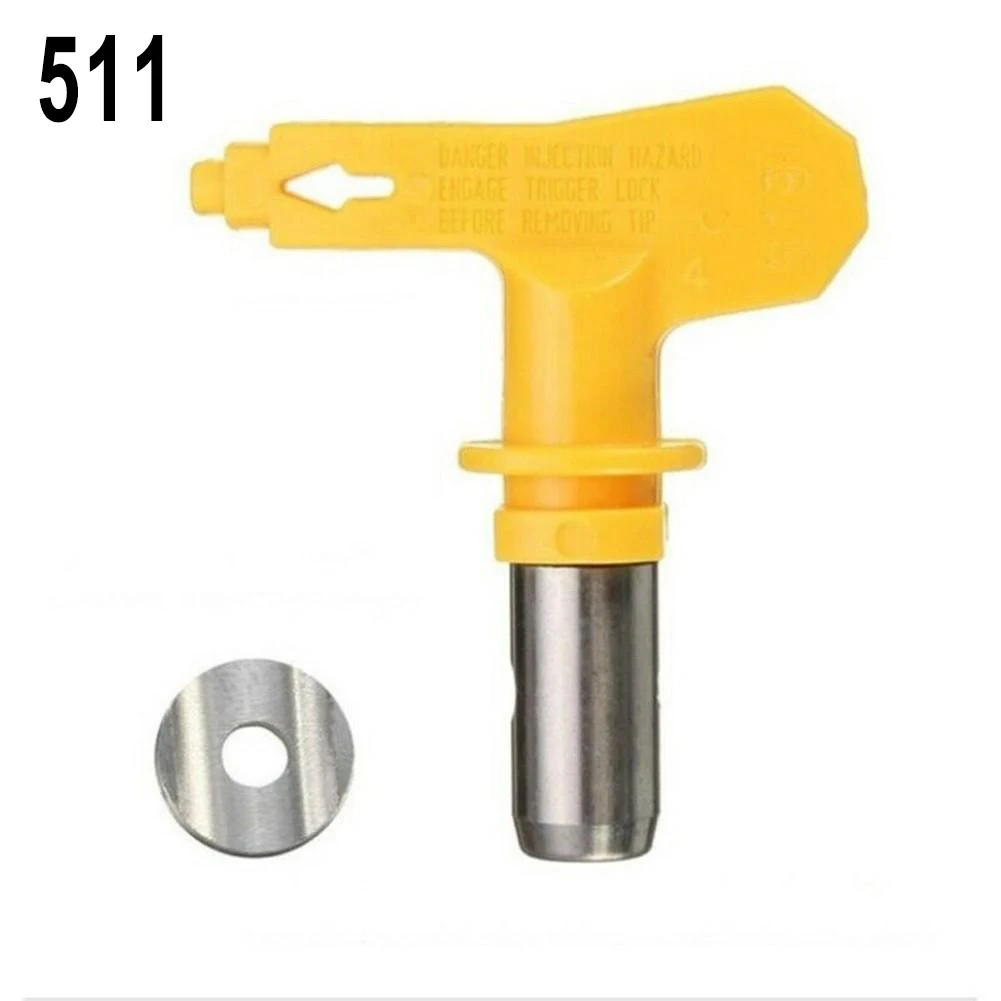 Airless Spray G Un Tip Nozzle Yellow Airbrush Putty Coating Paint Sprayer Airless Paint Sprayer Nozzles Spraying Machine Parts