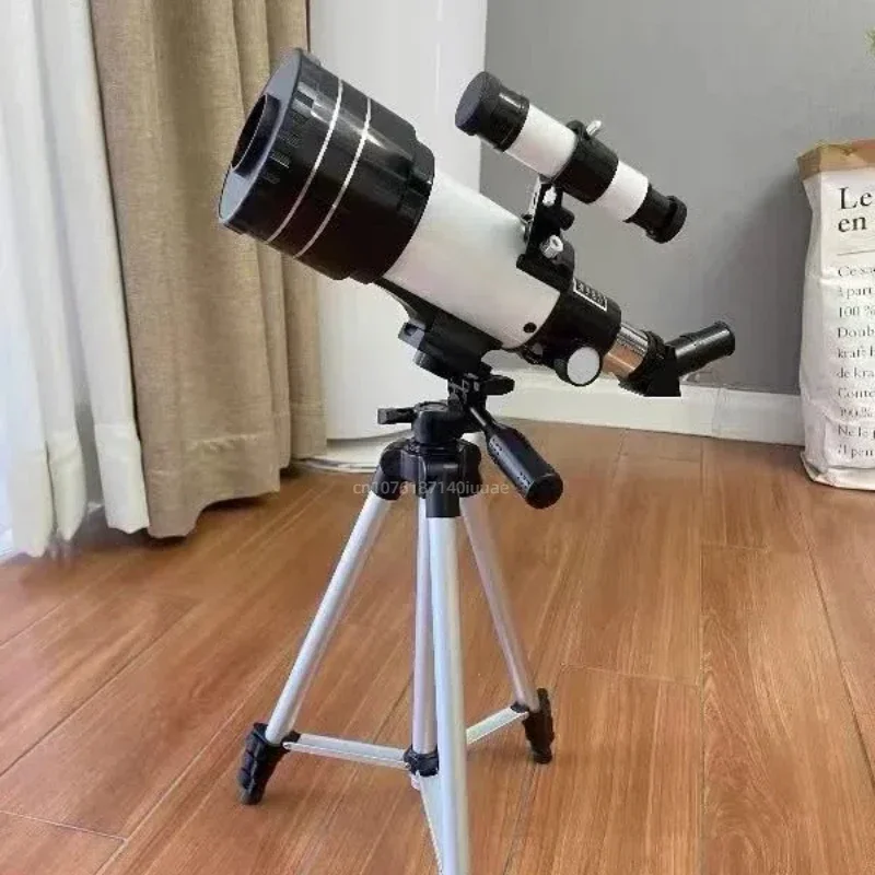High Power 500x Astronomical Telescope, 70mm Aperture 300mm HD Refractor Telescope with Finder Scope & Tripod for Kids Adults