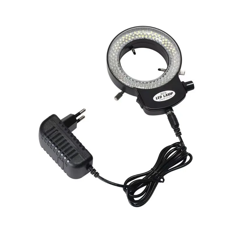 Adjustable Microscope Light Source LED Ring Light Industrial Light Source 144 Lamp Beads 63MM MIC-209 Fully Transparent Shade