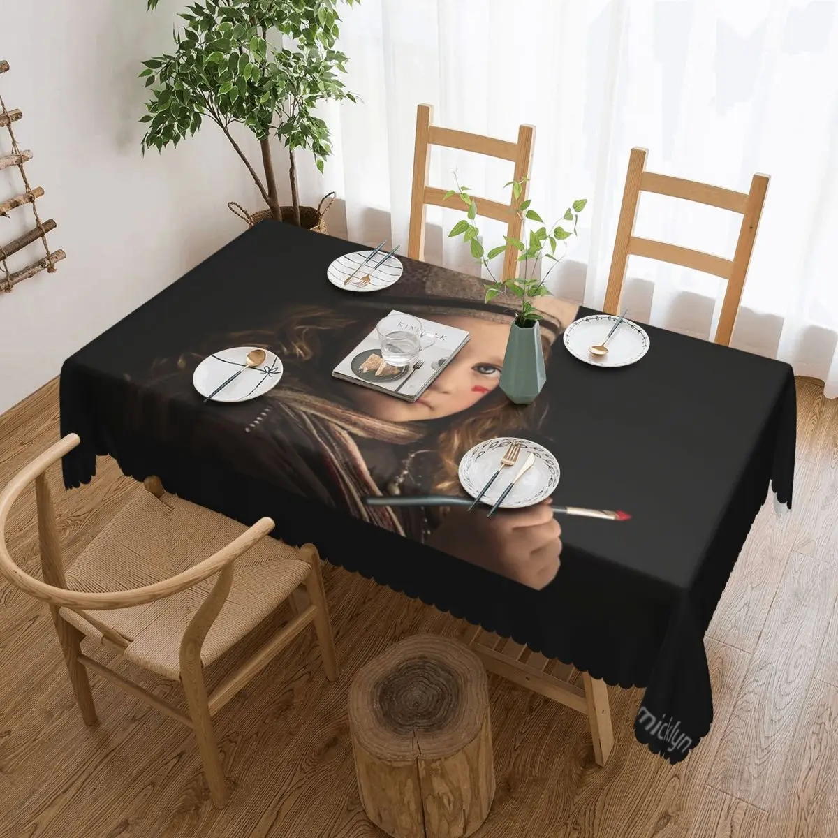 

Can I Finish My Painting Now Tablecloth 54x72in wrinkle resistant Home Decor Festive Decor
