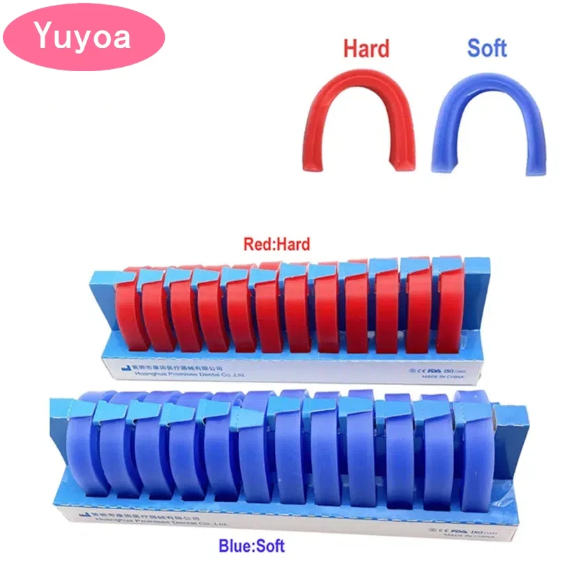 

24pcs Dental Lab Material Occlusal Rim Model Base Plate Wax U Shape Hard and Soft Denture Casting Bite Block Dentistry Product