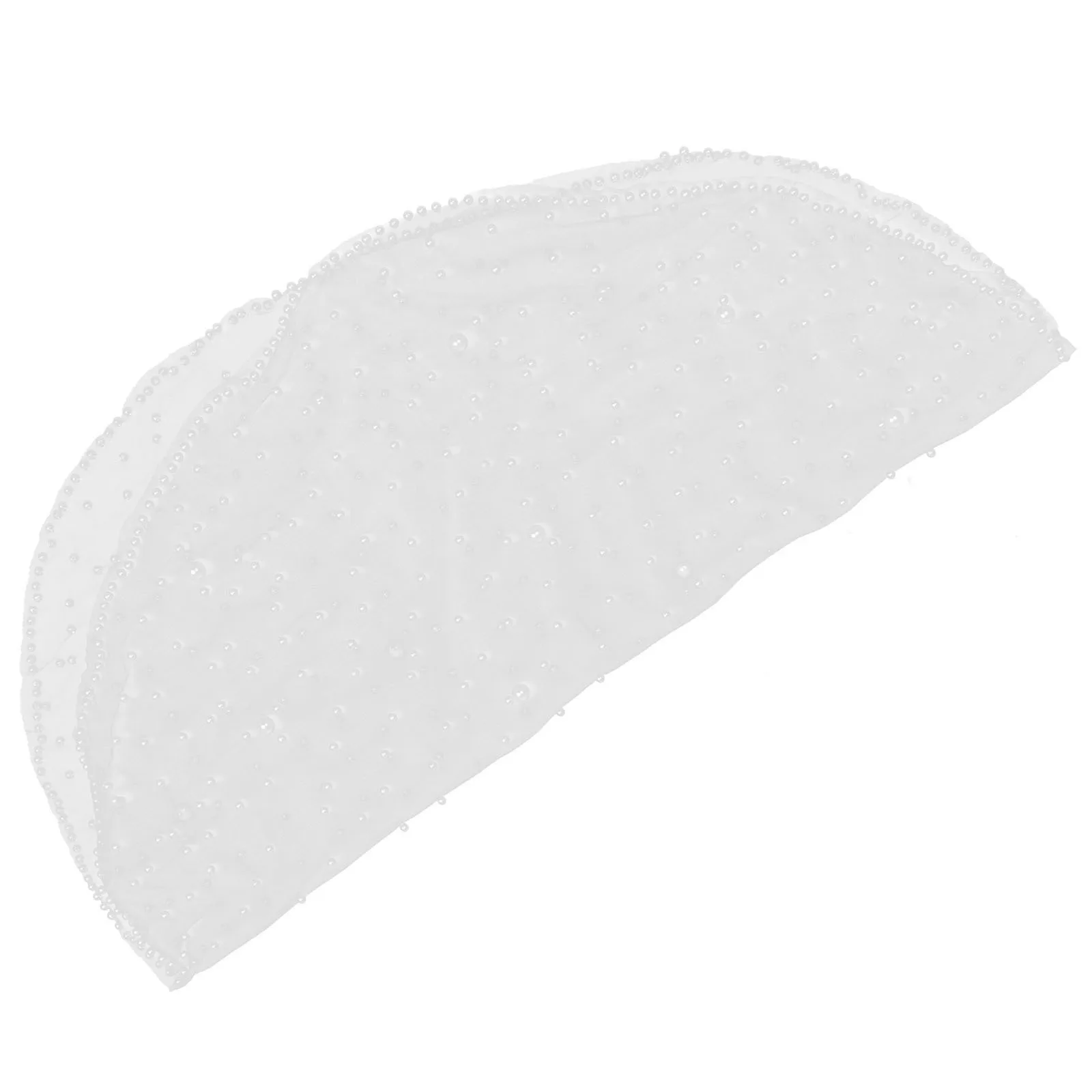 لؤلؤة العروس قصيرة الحجاب الزفاف الأبيض للنساء الزفاف الوجه الحجاب الكورية نمط الدانتيل قفص العصافير مشط حفلة موسيقية صور الدعامة #1