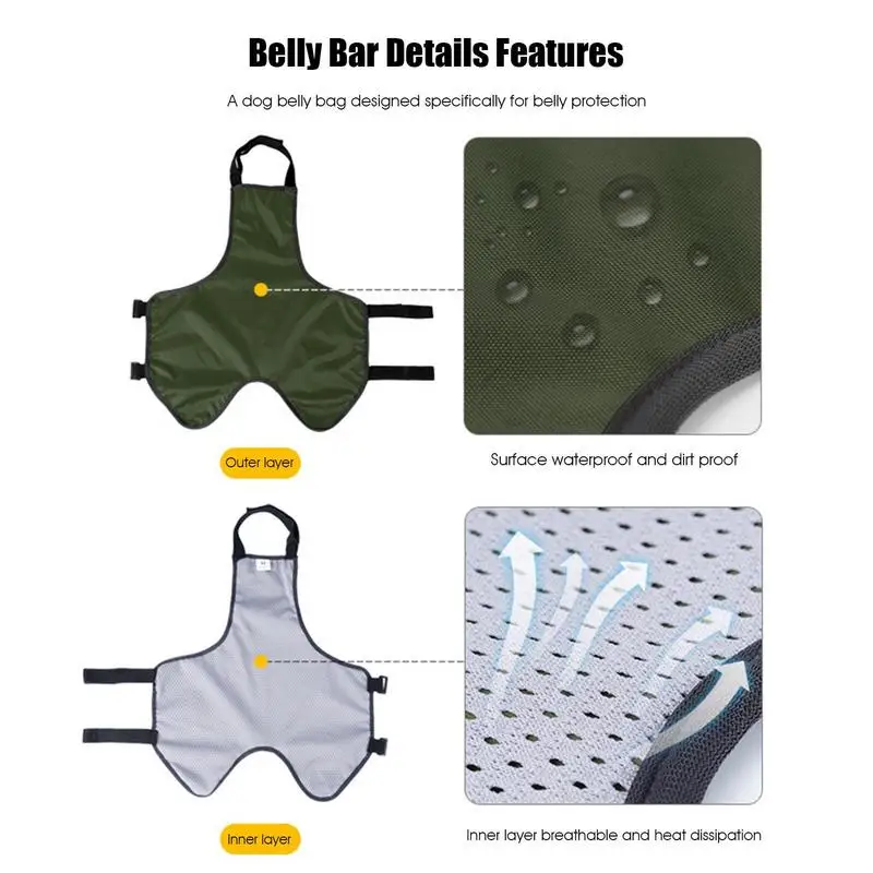 Belly Bands For Dogs Breathable Male Dog Wrap Dog Pee Diaper Male Dog Diapers Female Adjustable Waterproof For Indoor/Outdoor