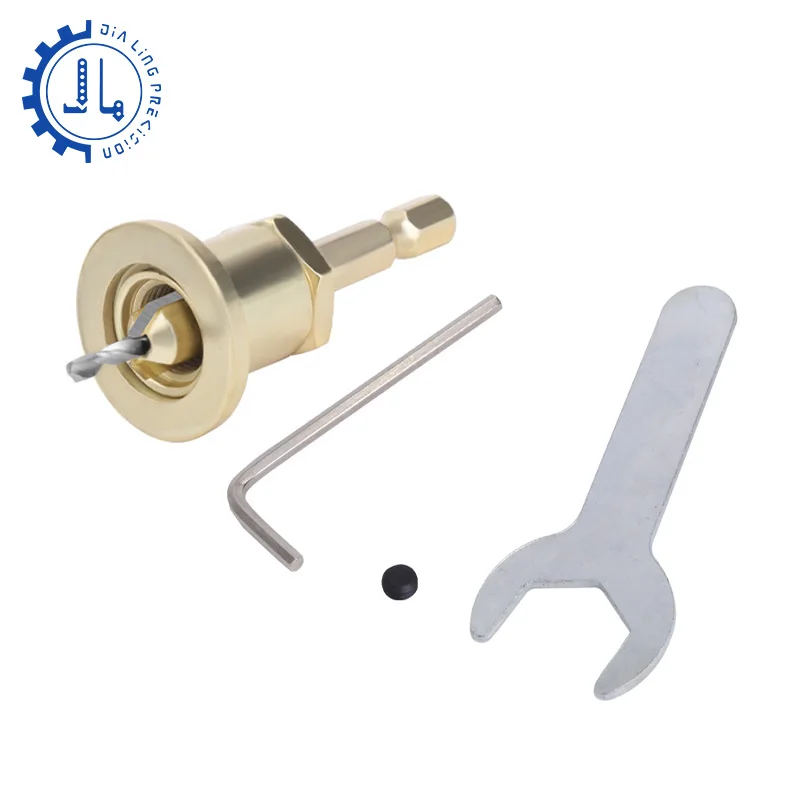 6.35mm Schacht Hout Verstelbare Verzinkboor Boor Set 2.8/3.0/3.2/3.5/4mm Hex houtbewerking Boor Router Bit voor Hout