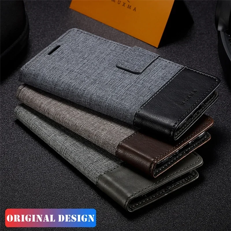 Cloth Leather Case For Sony Xperia 1 10 V 5 IV III II Plus XZ3 XZ4 XA XA2 Ultra XZ2 XZ Premium XZ1 Compact Flip Book Case Cover