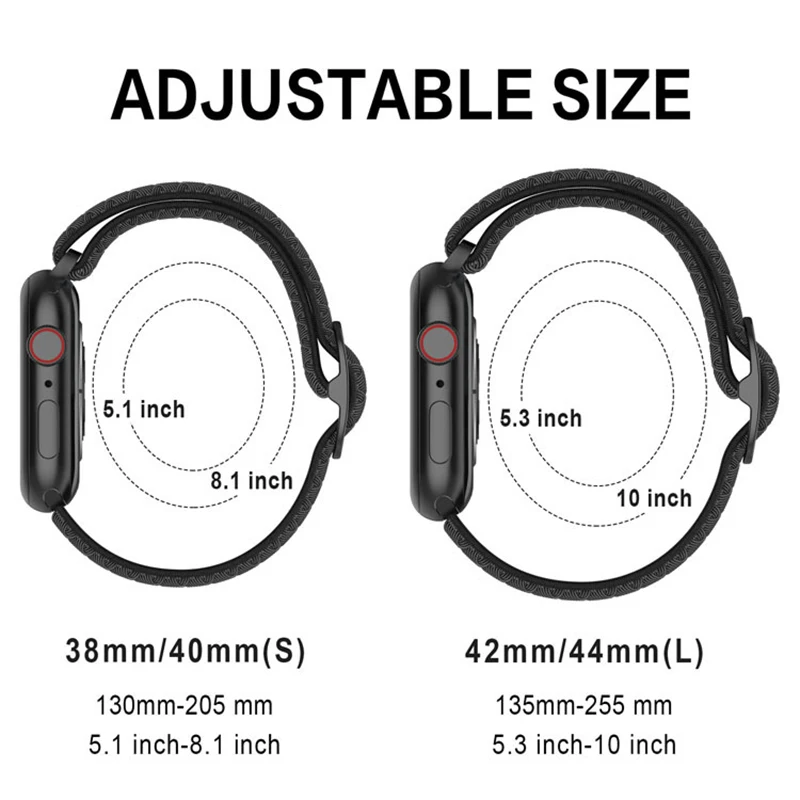Correa de nailon para reloj Ultra 2, 49mm, 45mm, 46mm, 38mm, 42mm, correa elástica de bucle suave para iWatch SE Series 9 8 7 6 5 4 3 2 1