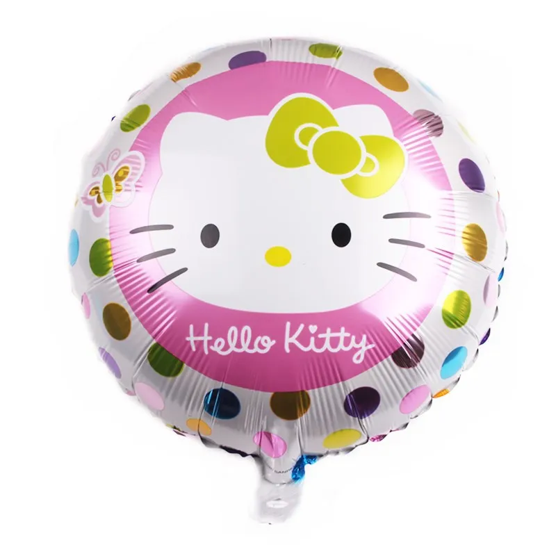 Palloncino Hello Kitty da 18 pollici Kawaii Anime Figure Sanrio Balloon Kids Happy Birthday Party Decoration Cute Cartoon Balloon Supply