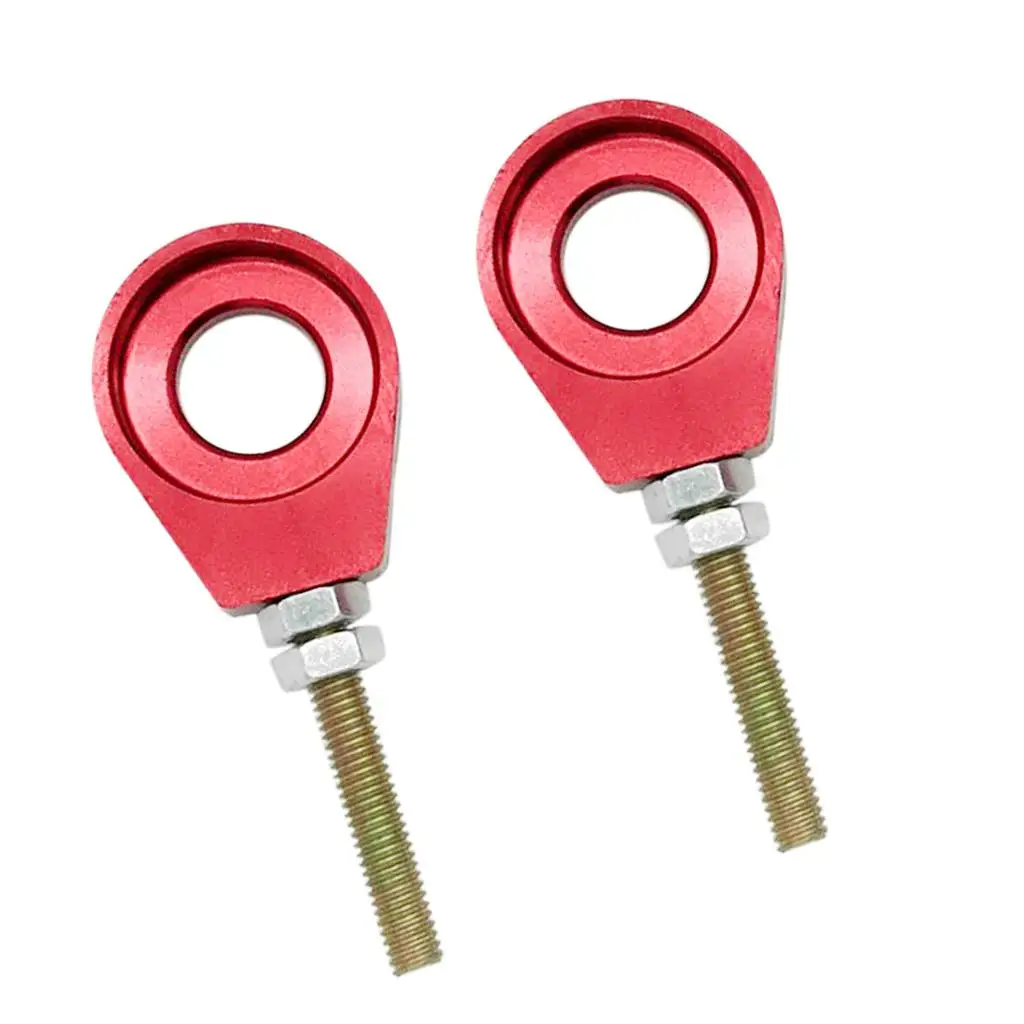 

2x 15mm Chain Adjuster Tensioner Block for Motor Dirt Bike ATV-Red