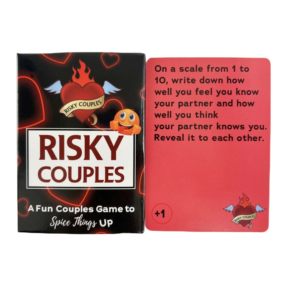 Risky Couples Super Fun Couples Game For Date Night Spicy Dares Questions For Your Partner Romantic Anniversary Card Game image 3