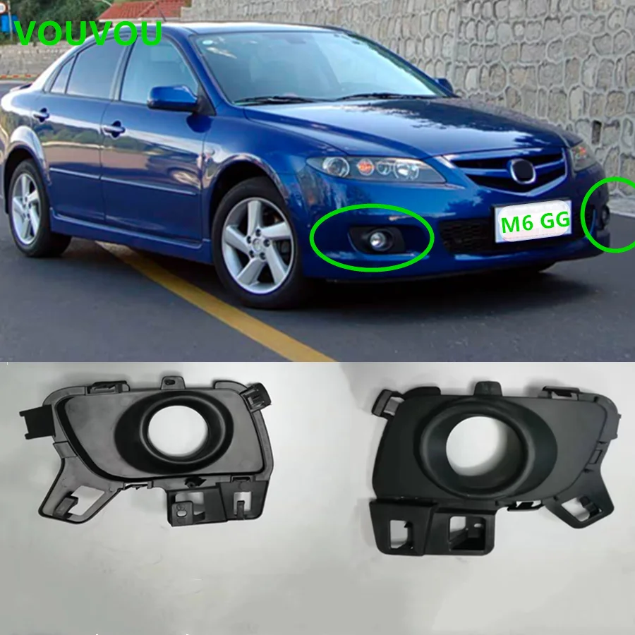 Car accessories GR1V-50-C21A body parts fog lamp cover for Mazda 6 coupe 2005-2010 GG sport hatchback 5 door GR1V-50-C11A