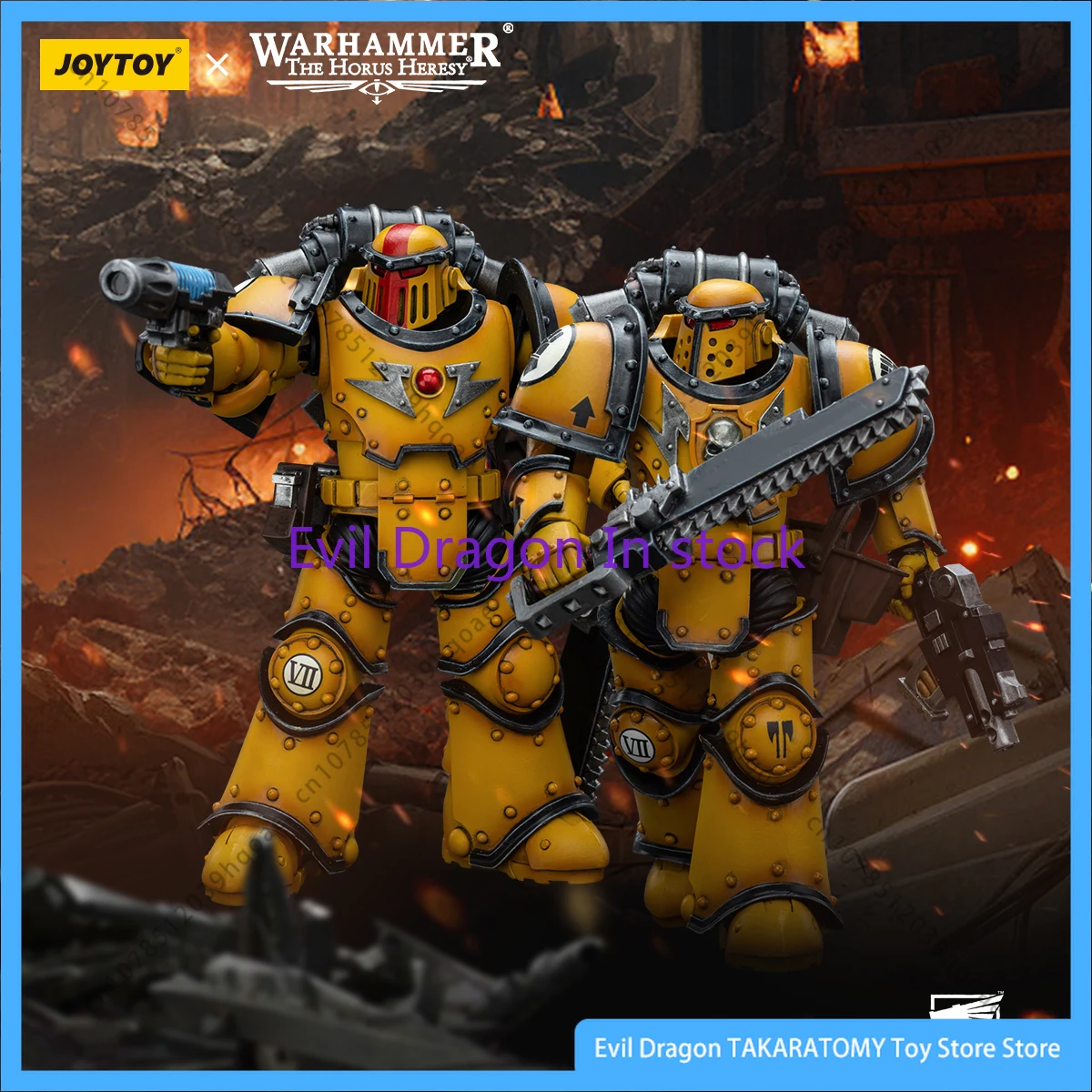 JOYTOY Warhammer 40k 1/18 Action Figures Anime 12cm Imperial Fists Mklll Despoiler Legionaries Collection Model Toys