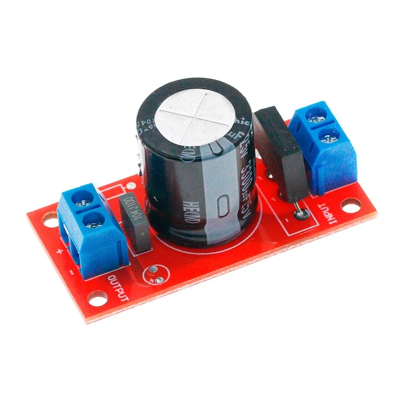 Rectifier Filter Power Board 3A Rectifier Power Amplifier 8A with Red LED Indicator AC Single Power to DC Single Source Board