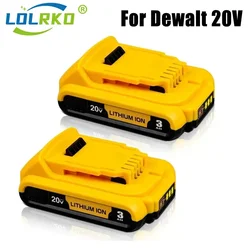 20V 3Ah DCB203 Li ion Battery Replacement for DeWalt 18v 20Volt Max Lithium Ion Batteries DCB206 DCB205 DCB204 DCB200Power Tools