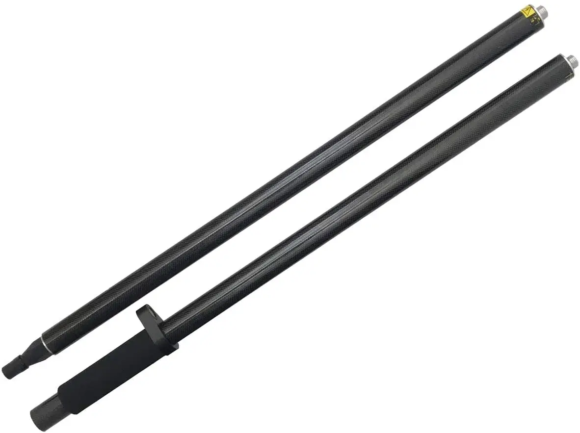 2M 2 Section Telescopic Carbon fiber GPS Pole  For Land Surveying RTK GNSS Accessory Instruments