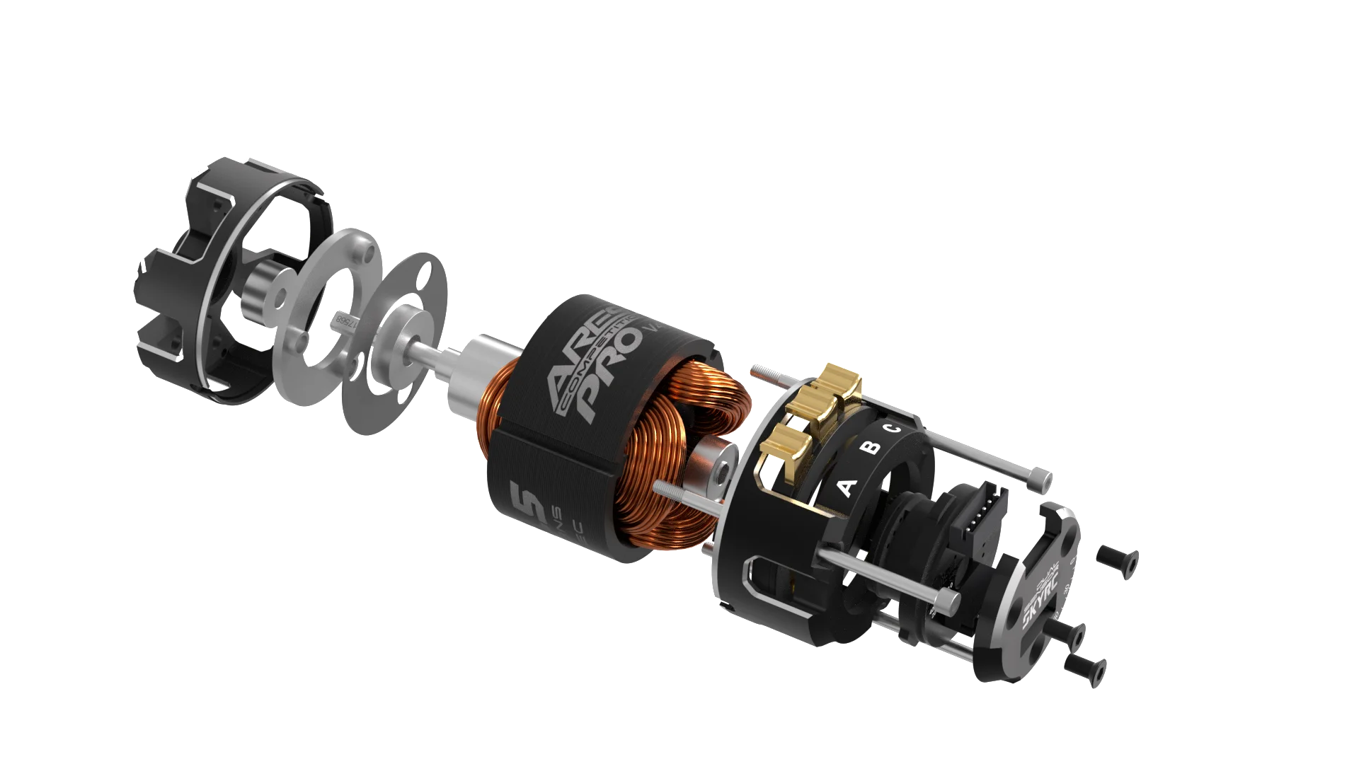 SkyRC ARES PRO 4 lengüetas de soldadura de baja resistencia sin escobillas con sensor resistencia inferior a 0,1 mΩ corriente máxima 80A por pestaña para RC