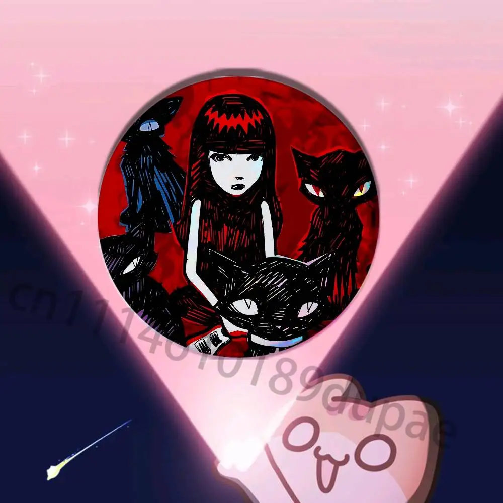 E-Emily The S-Stranges Badges 25 32 44 58 75 mm Round Customizable Wholesale Fan goods Self-made fan freebies