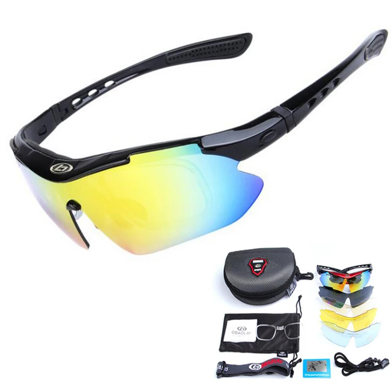 

Outdoor road cycling protective glasses for men and women mountaineering and camping sports UV resistant sunglasses 5 lenses