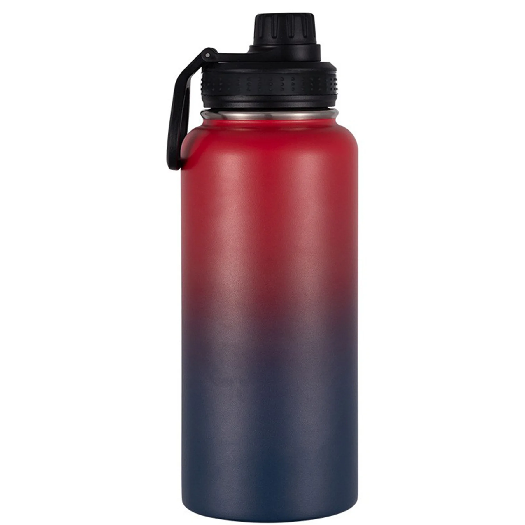 1 Sport-Trinkflasche mit 40 Unzen Fassungsvermögen, ideal für Outdoor-Camping und andere Sportarten, Kälteisolierende Flasche, Space-Flasche, 1200 ml Flasche mit breiter Öffnung, mit Deckel für drei Finger, Fahrrad-Trinkflasche. – Detail 2