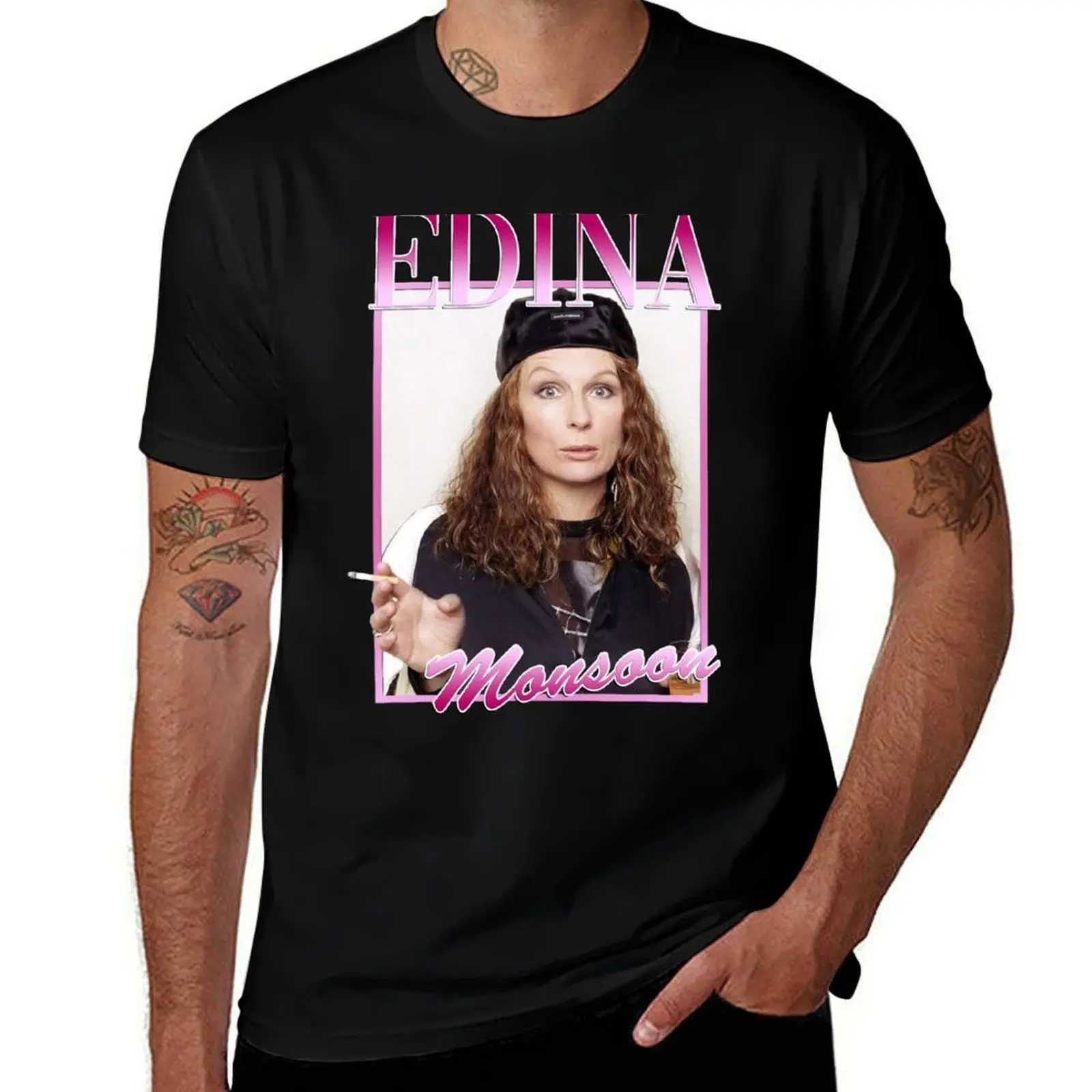 Edina Monsoon Ab Fab T-Shirt Festival Casual Short Sleeve