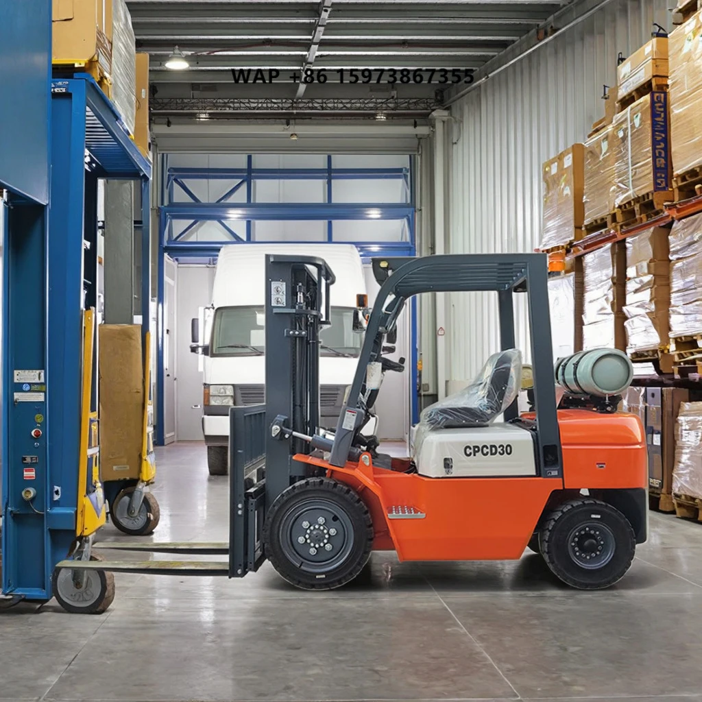 Montacarga Carretilla Mini Gas Forklift 2 Ton 3 Ton Propane LPG Forklift for Sale