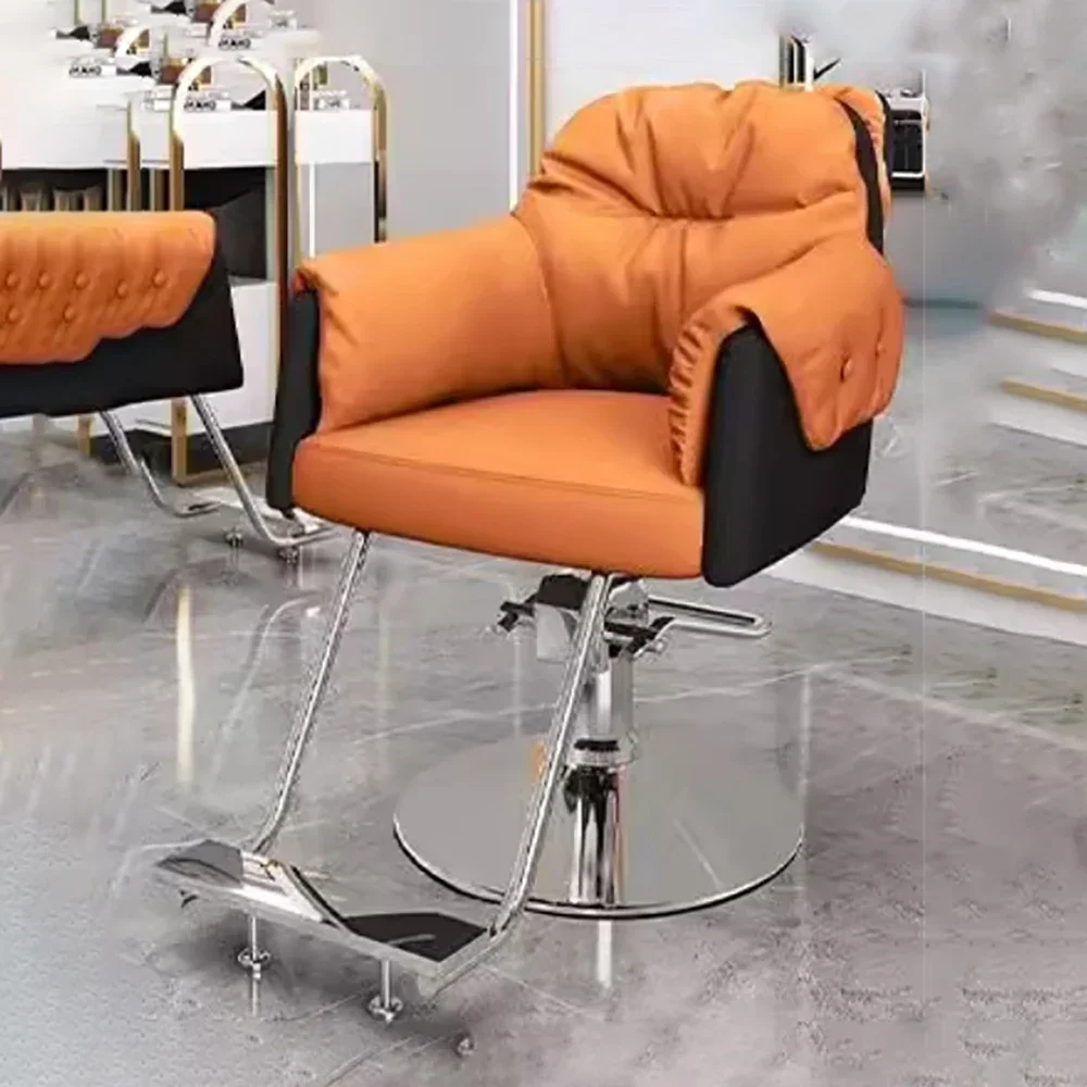 

Aesthetic Luxury Barber Chair Nordic Trendy Delicacy Beauty Hairdresser Chair Comfortable Fashion Kapperstoel Silla Barbero
