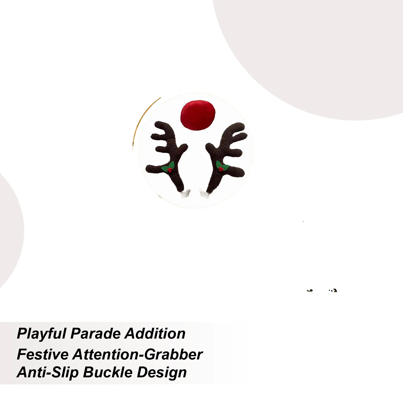 

Christmas Antlers For Car Festive Auto Costume Decoration Christmas Reindeer For Car Ornaments For Suv Van Truck Vehicle