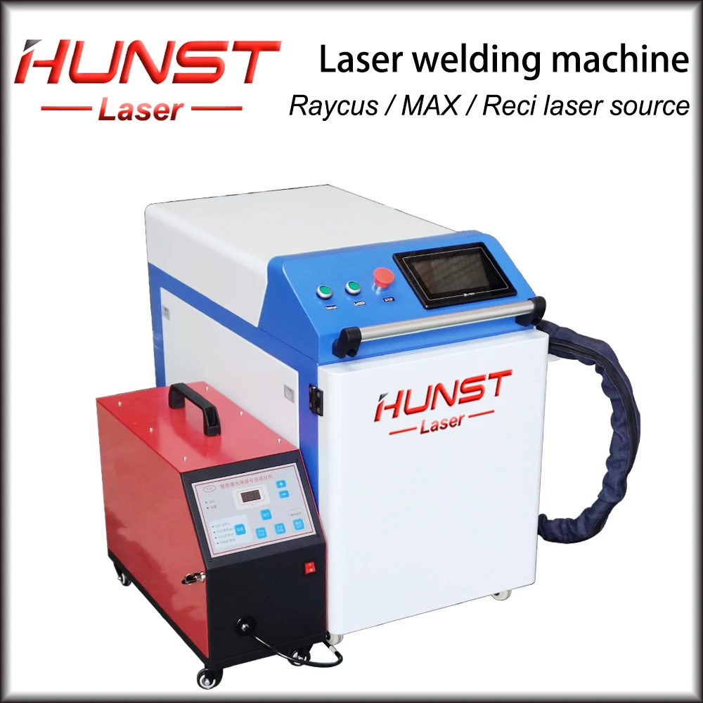 Hunst Handheld Laser Welders Raycus / MAX /Reci1000W 1500W 2000W 220V Laser Welding Machine With Auto-Wire Feeder Water Chiller