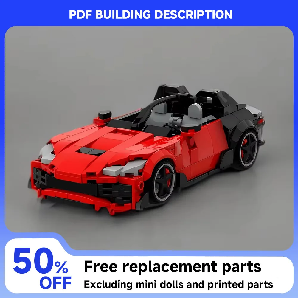

345PCS Speed ​​Series City Sports Car Technology Racing Car DIY Model Car Assembly Children's Toy Boy Birthday Gift New Set