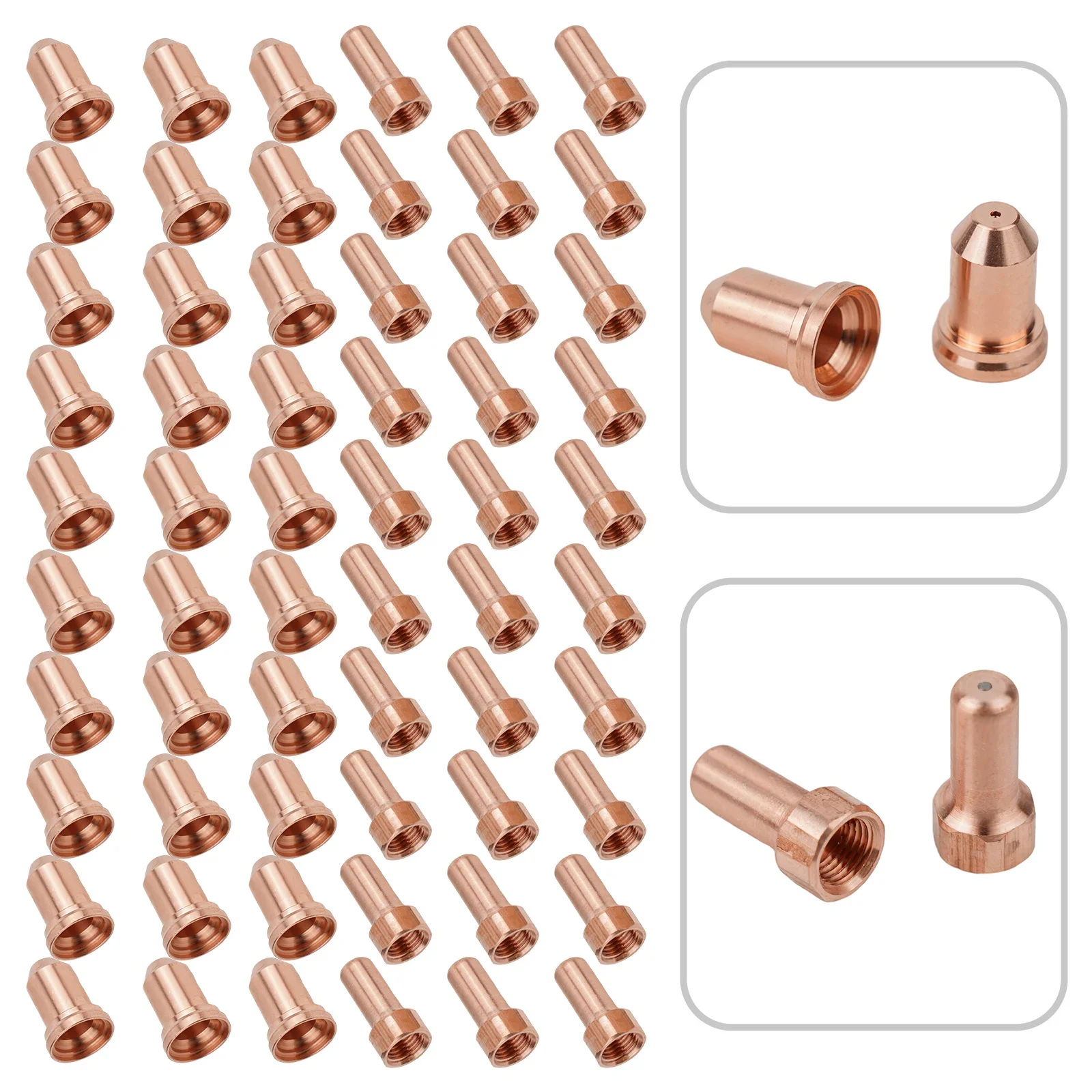 

PT Plasma Cutter Torch Electrode Plasma Torch Nozzle PT80 Reliability Stable Performance 1 0mm Tips 52558 WSP-061002 60pcs PT-80