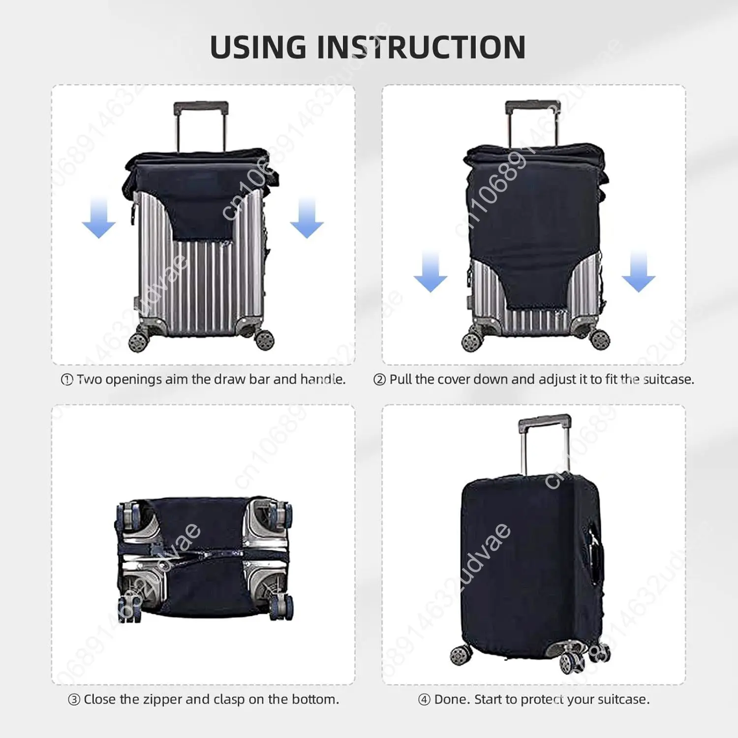 Piano Music Notes Luggage Cover for Suitcase Elastic Non Scratch Travel Protector Travel Washable Suitcase Cover Fits 18-32 Inch