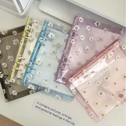 A5 A6 Colorful Clip Daisy Glittery Bling Loose Leaf Binder Notebook Cover Diary Agenda Planner Paper Cover School Stationery