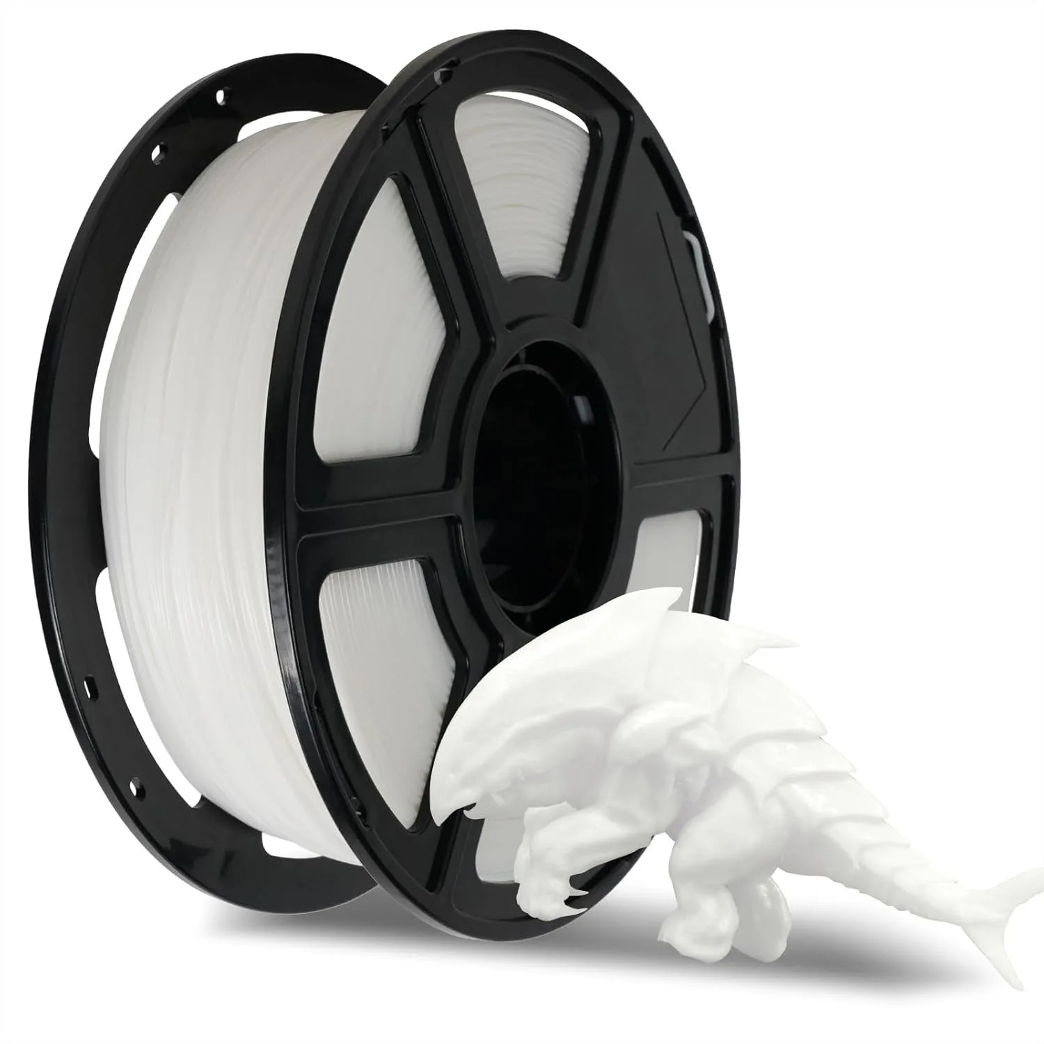 

Rapid PLA Filament 1.75mm White, High Speed 3D Printer Filament 1kg Spool, Dimensional Accuracy +/- 0.02mm for Smooth Prints