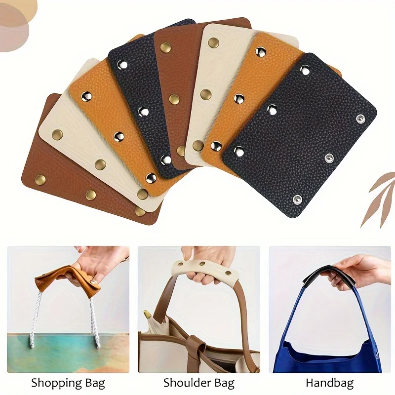 2Pcs Pu Faux Leather Bag Handle Anti-Strain Protective Cover, Three-Buckle Shoulder Strap Protector, Suitable for Single Shoulder Bags and Backpacks, Prevents Hand and Shoulder Strain, Reduces Pressure, Is the Perfect Accessory for Bags