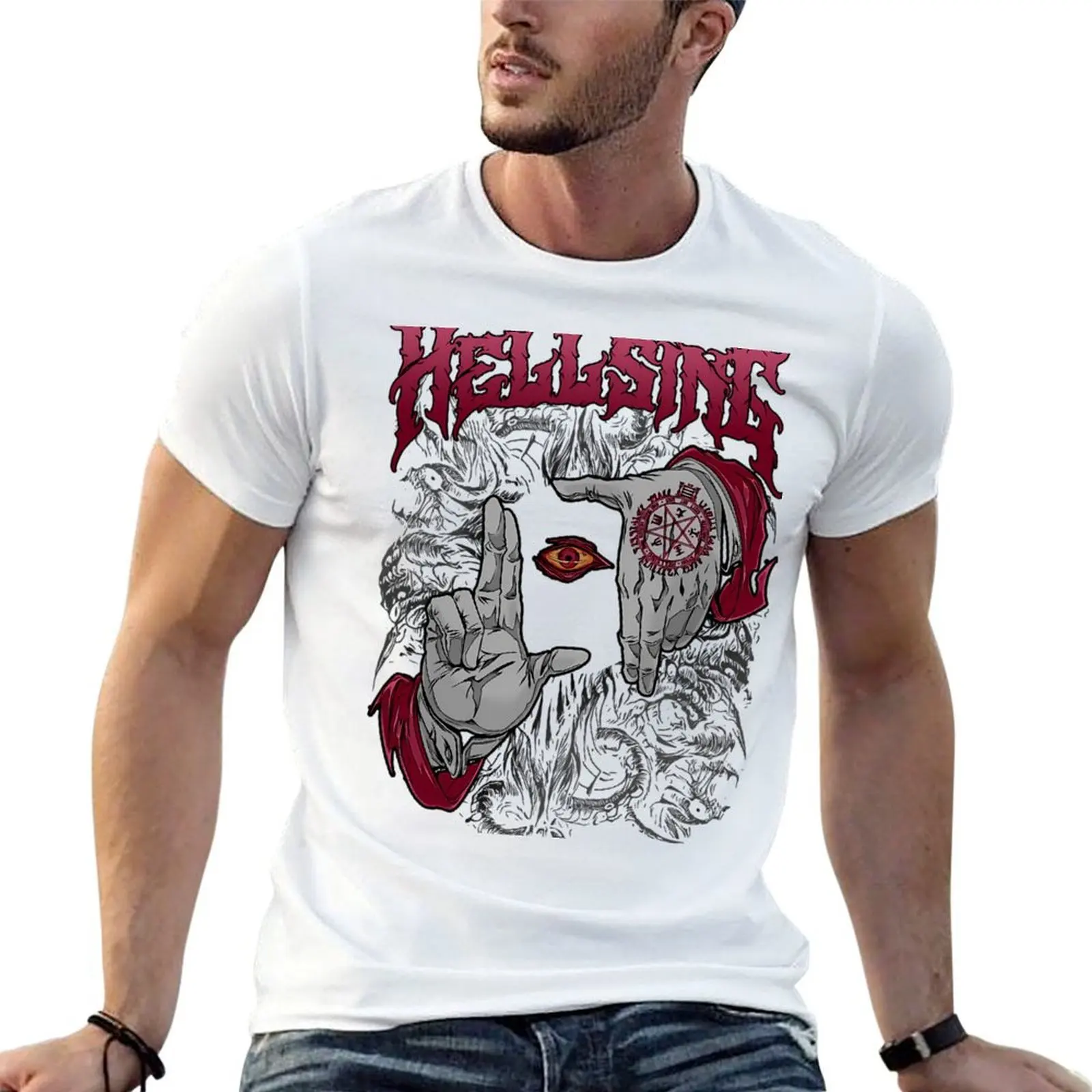 

Hellsing Dark Gothic Art T-Shirt t shirts for man cotton man t shirt luxury t shirt personalised T-shirt