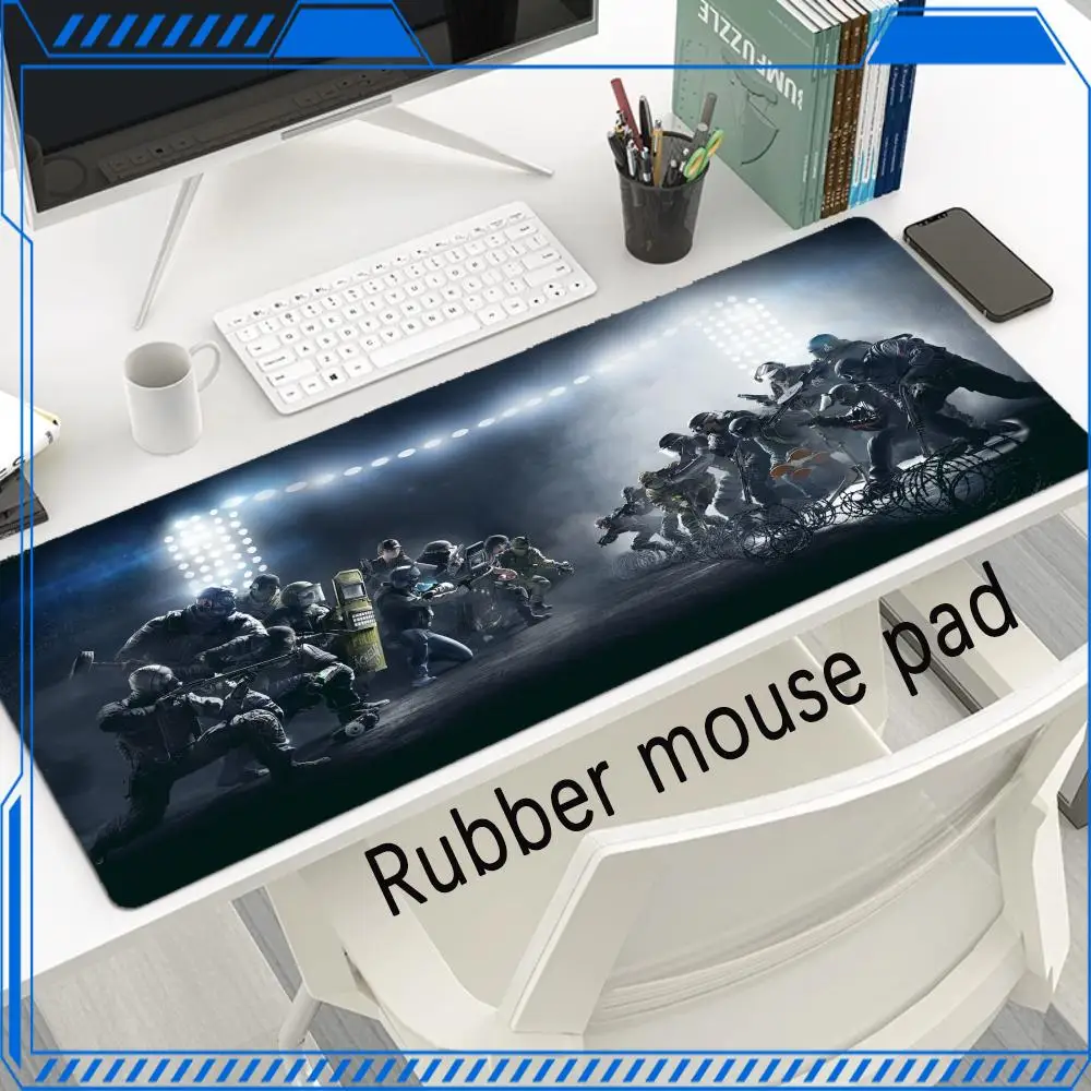 Mouse Pad T_tom_Clancy_Rainbow_Six_Sieges Gaming accessories HD Printing Gamer Rubber Keyboard Pad