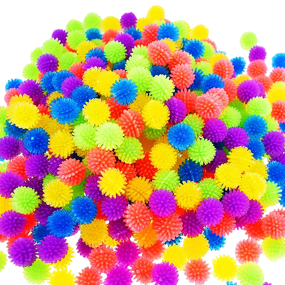 20/30/50 Pcs 2.5mm Plastic Soft Bayberry Balls Hedgehog Stress Relief Toys Kids Birthday Party Favor Goody Bag Filler Prize Gift