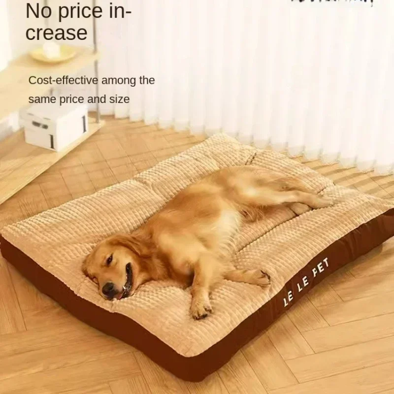 Imagem -04 - Tapete do Cão Totalmente Removível e Lavável Cama de Dormir Quente Pet Supplies Universal Cães Médios e Grandes Quatro Estações Acessórios de Inverno