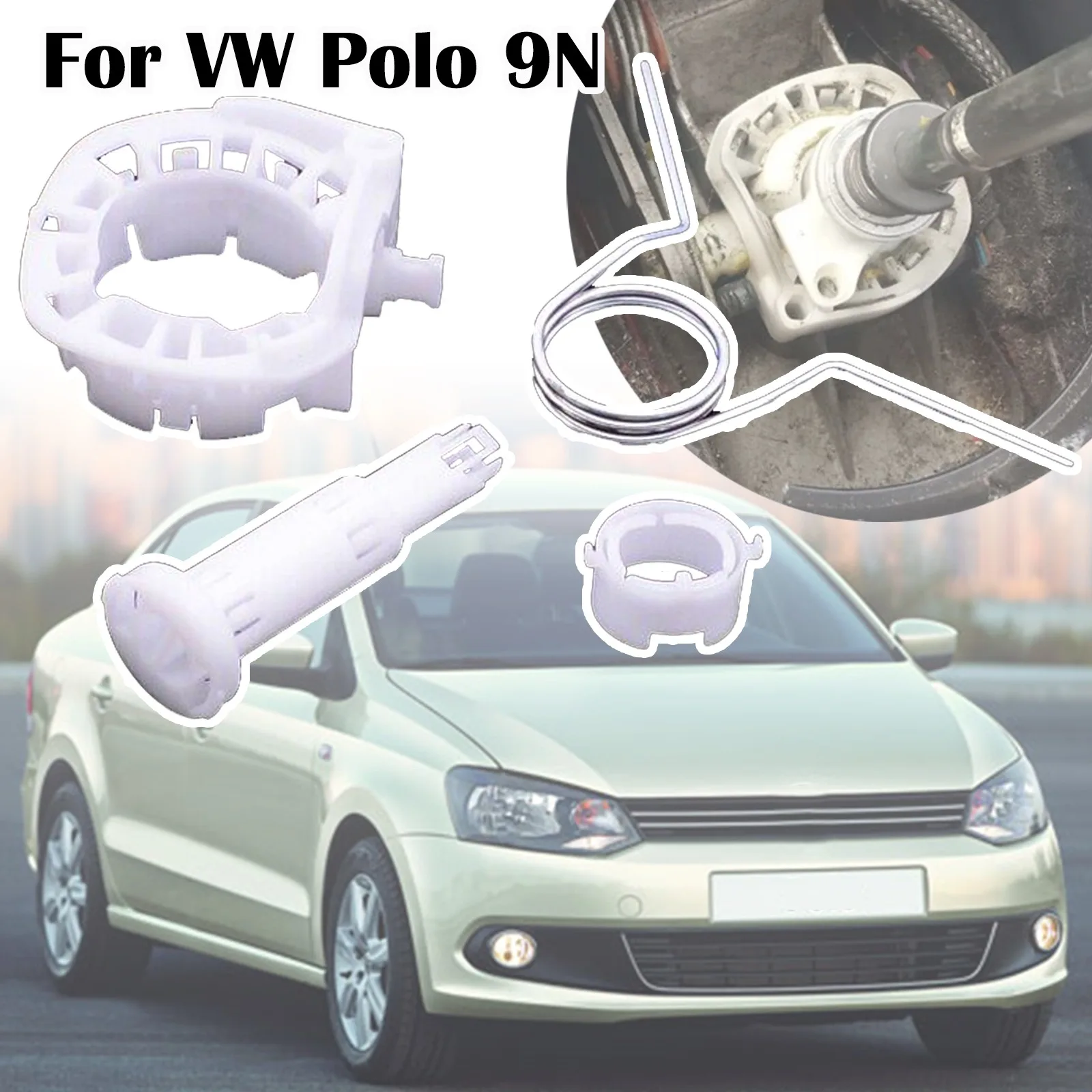 

For VW Polo 9N 6R 6C Gear Linkage Selector Shell Shift Rod Lever Bushing Socket Spring Fix Set 2001 2002 2003 2004 2005 - 2014