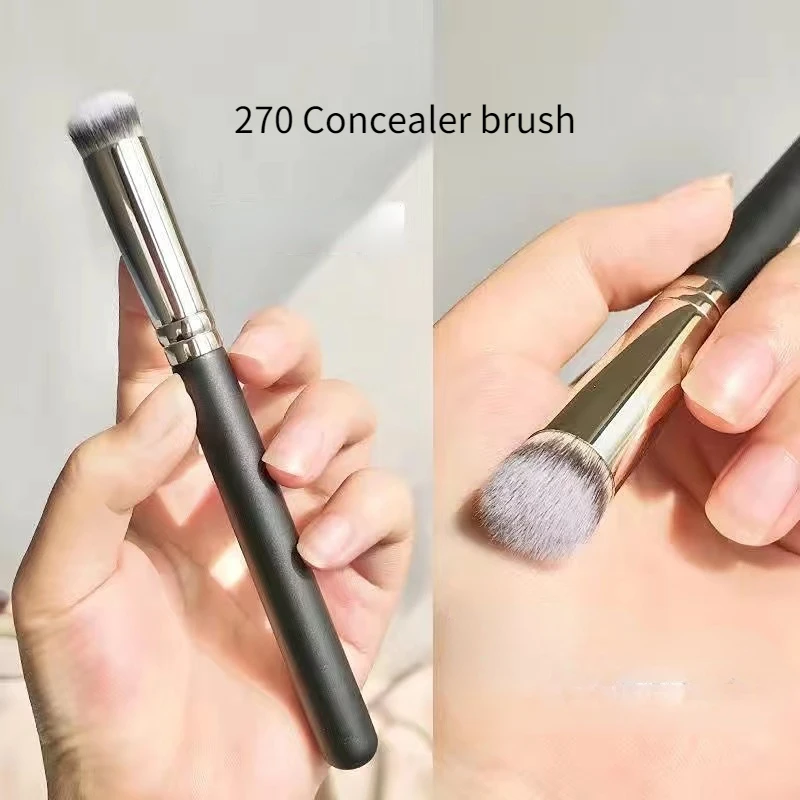 Flawless Under Eye Dense Face 1/3Pcs Foundation Concealer Brush Premium Contour Blusher Brushes Make Up Brush for Blending Black