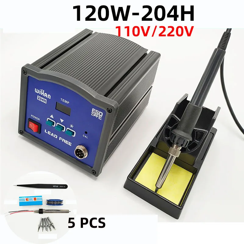 

120W high-power high-frequency eddy current welding station anti-static temperature control lead-free electric soldering iron