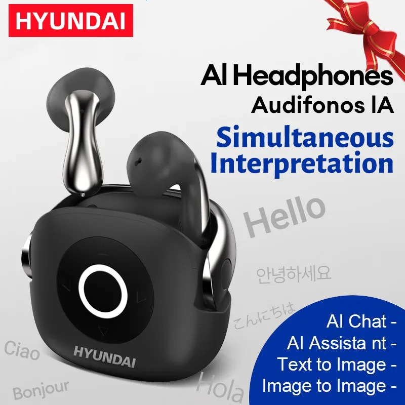 HYUNDAI SU6-tws AI Upgraded Earbuds Real Time fit iOS Android Noise Reduction Headphones Audio Electronic Earphones for Travel