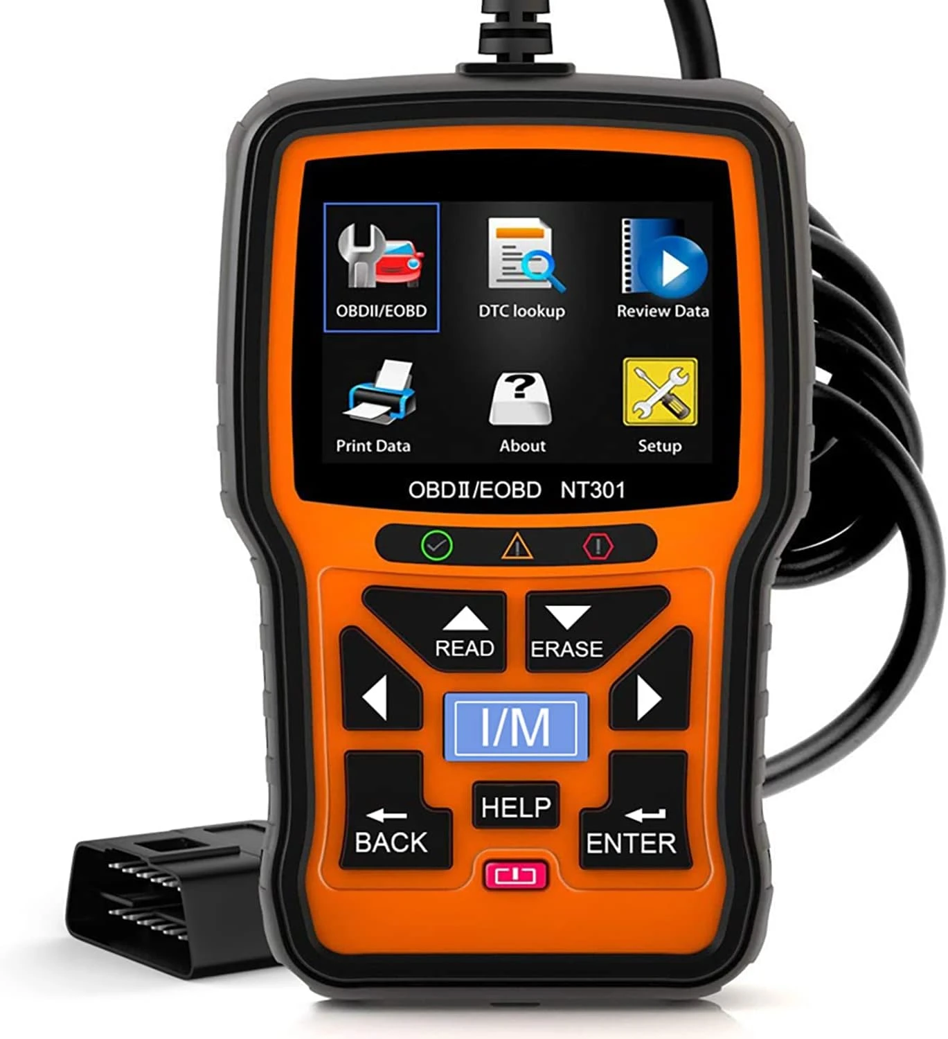 

NT301 OBD2 Scanner Live Data Professional Mechanic OBDII Diagnostic Code Reader Tool for Check Engine Light