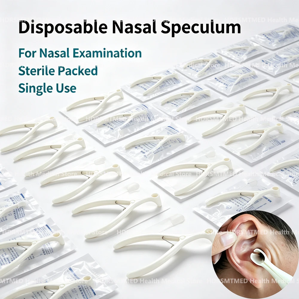 10-100PCS Disposable Nose Mirror Ear Canal Dilator Speculum Nostril Nose Pliers Nasal Dilator Dilation Forceps Speculum Tool