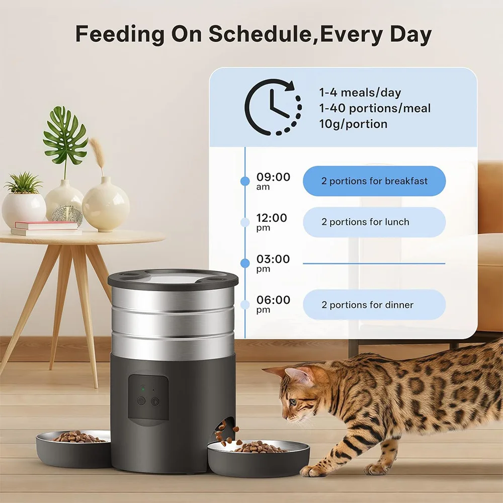 Comedero automático para perros y gatos con control porciones - imagen 3