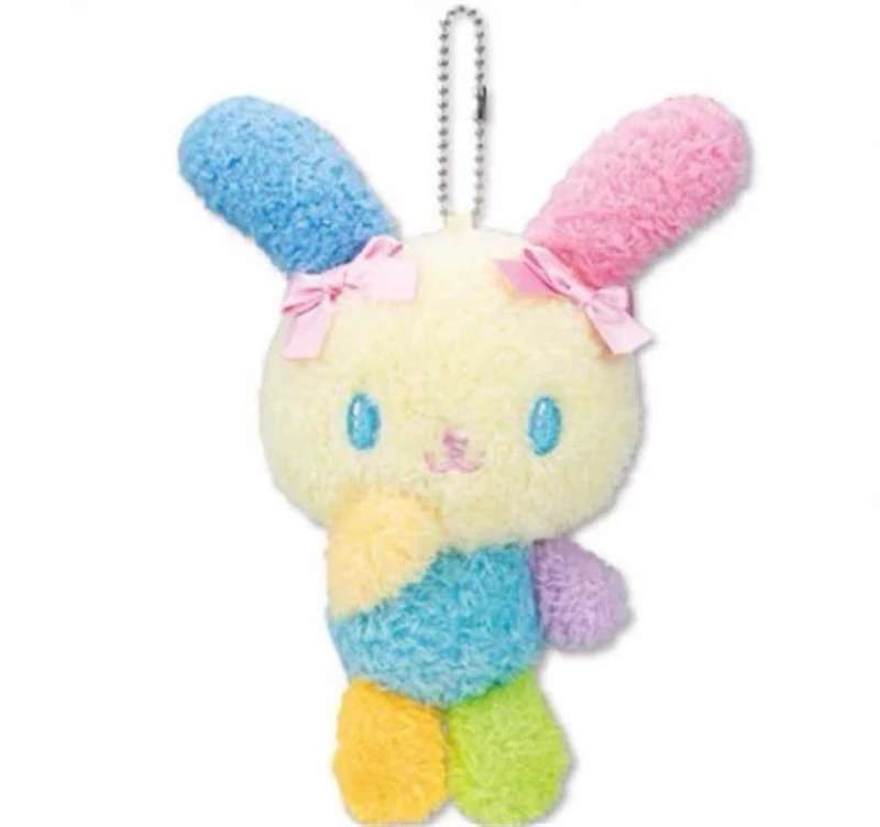Zeldzame Usahana pluche sleutelhanger beperkte aardbei zwart-wit konijntje schattige Kawaii tas sleutelhangers charme bal ketting sleutelhanger cadeau